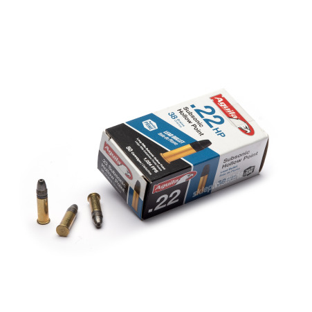 Amunicja AGUILA .22lr Subsonic Hollow Point / LRN 2,46g (op. 50szt.)