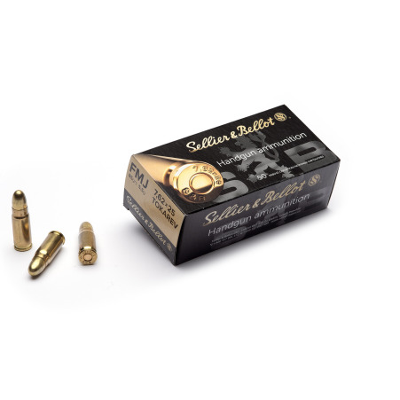 Amunicja S&B 7,62x25 Tokarev / FMJ 5,5g