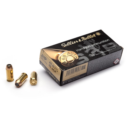 Amunicja S&B .45 Auto (.45 ACP) / JHP 14,9g
