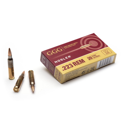 Amunicja GGG .223 Remington / HPBT Nosler 4,47g